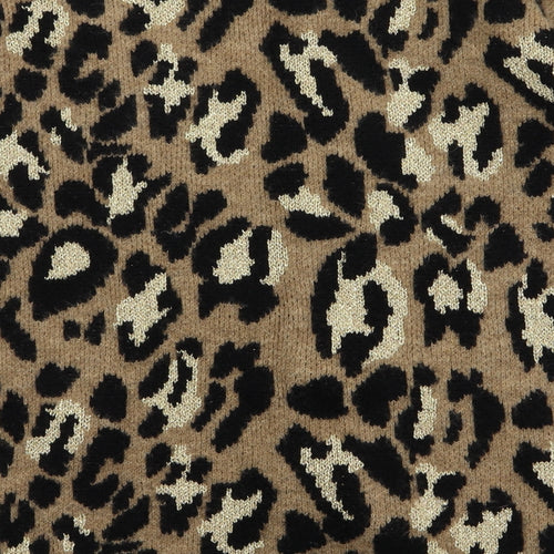 Asda George Womens Brown Animal Print  Cardigan Jumper Size 18