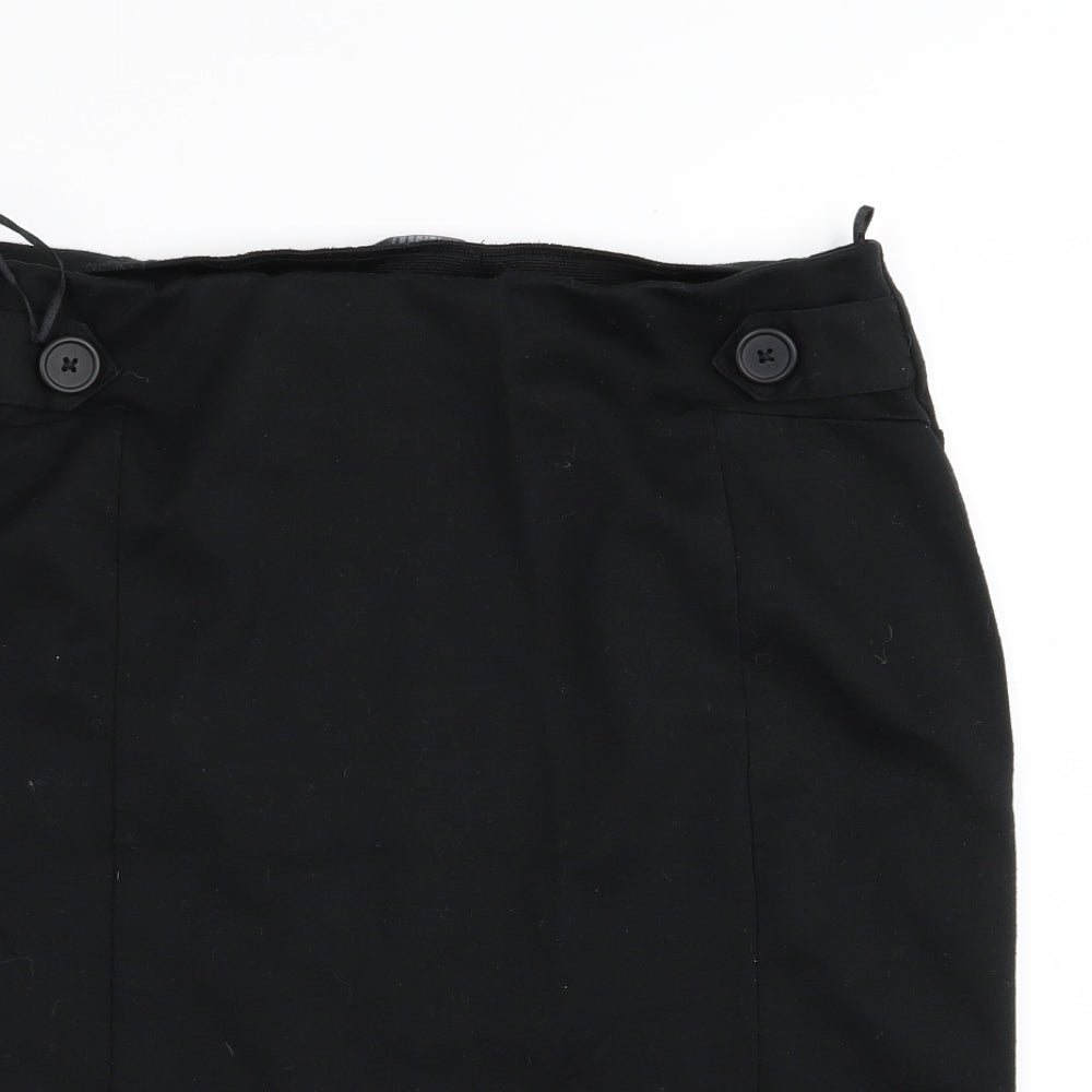 Asda George Womens Black   A-Line Skirt Size 12