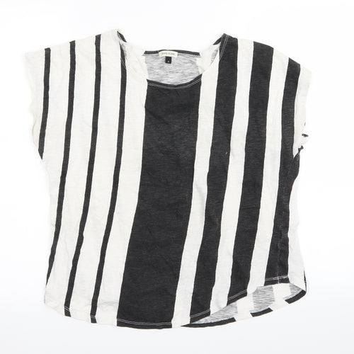River Island Womens Multicoloured Striped  Basic T-Shirt Size 8