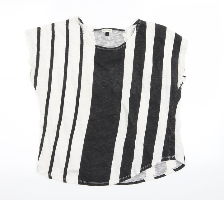 River Island Womens Multicoloured Striped  Basic T-Shirt Size 8