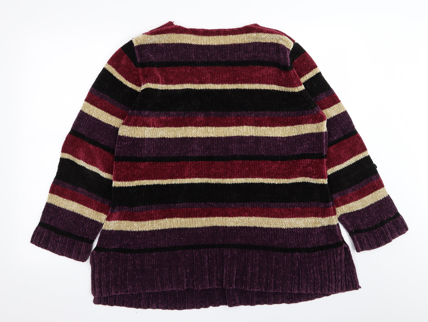 Asda George Womens Multicoloured Striped  Pullover Jumper Size 20