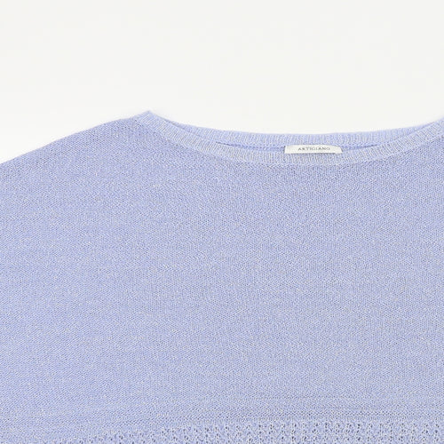 Artigiano Womens Blue   Pullover Jumper Size M