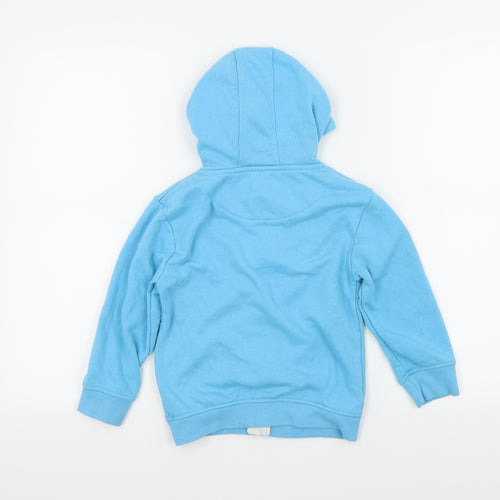 Rebel Boys Blue Colourblock  Full Zip Hoodie Size 5 Years