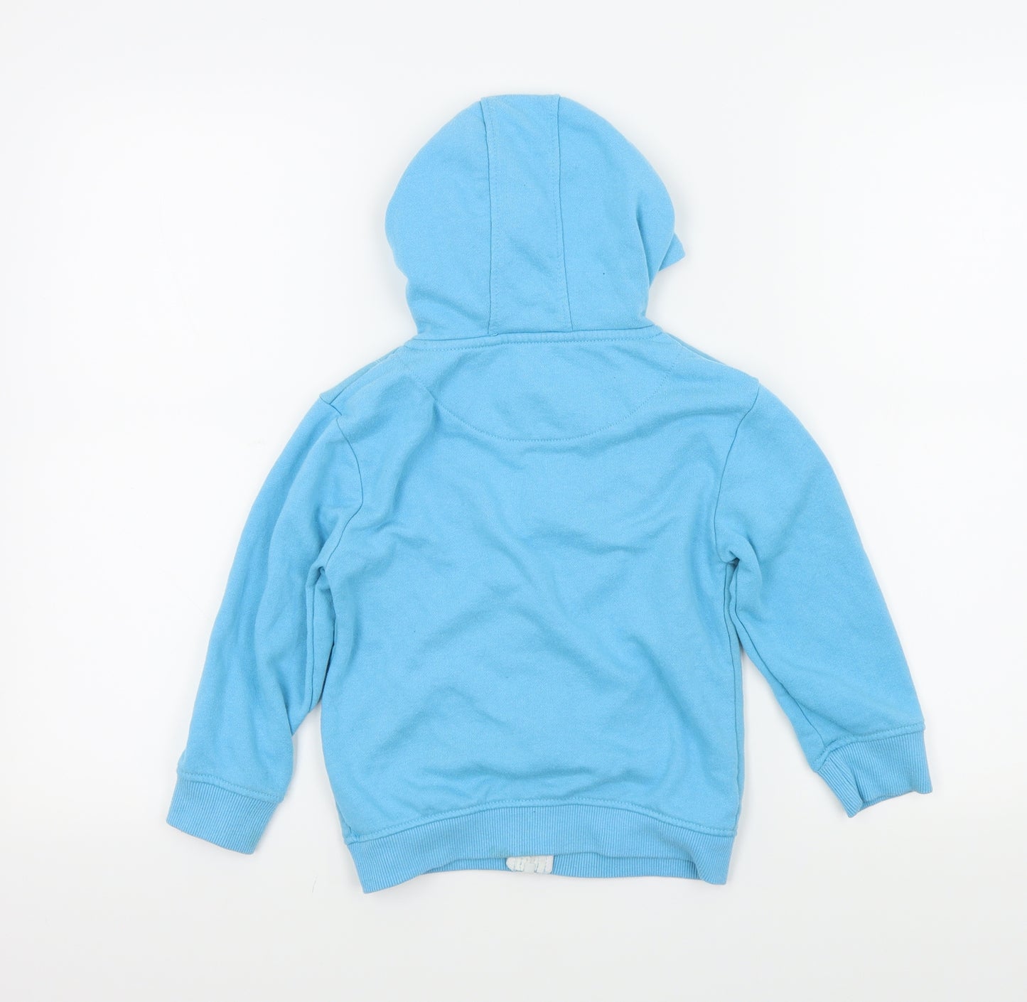 Rebel Boys Blue Colourblock  Full Zip Hoodie Size 5 Years
