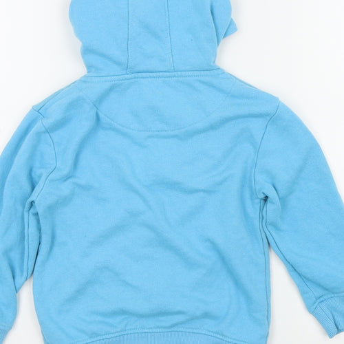 Rebel Boys Blue Colourblock  Full Zip Hoodie Size 5 Years