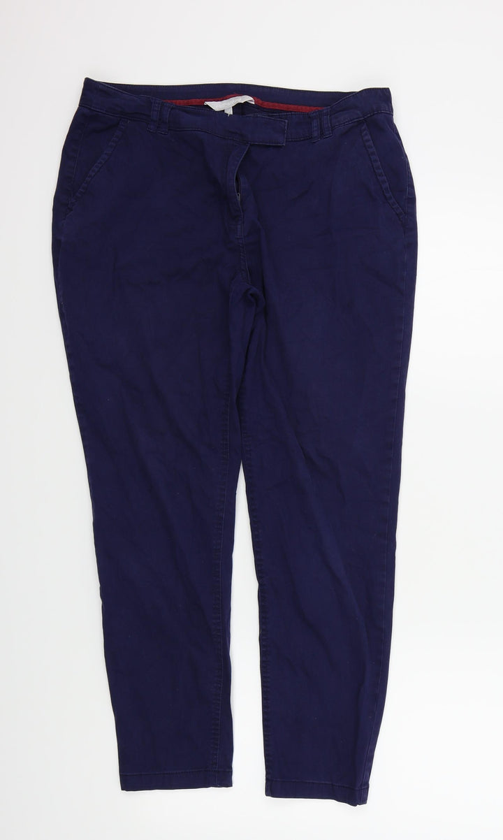 Red Herring Womens Blue Trousers Size 14 L26 in