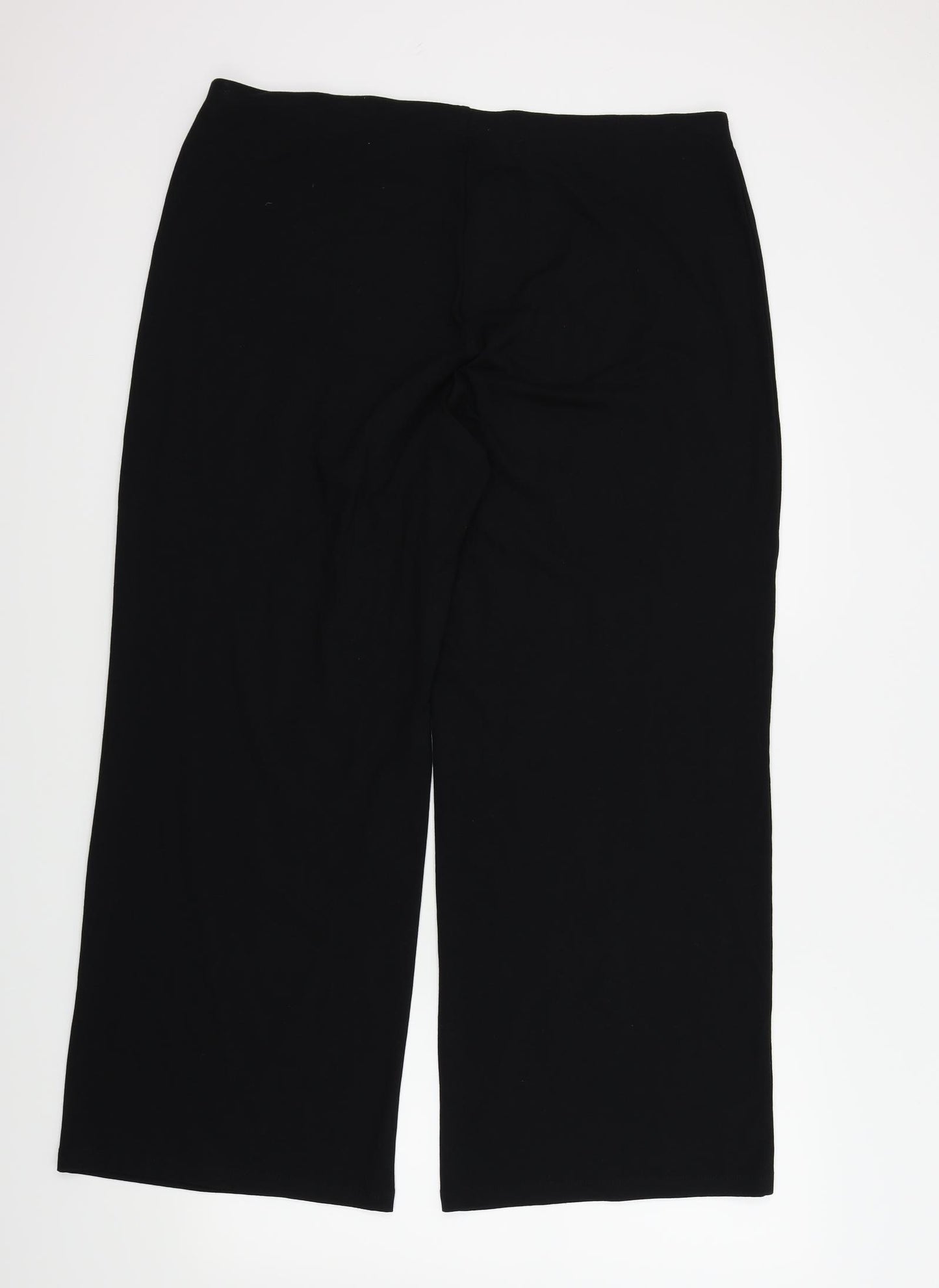 M&S Womens Black   Trousers  Size 20 in L27 in