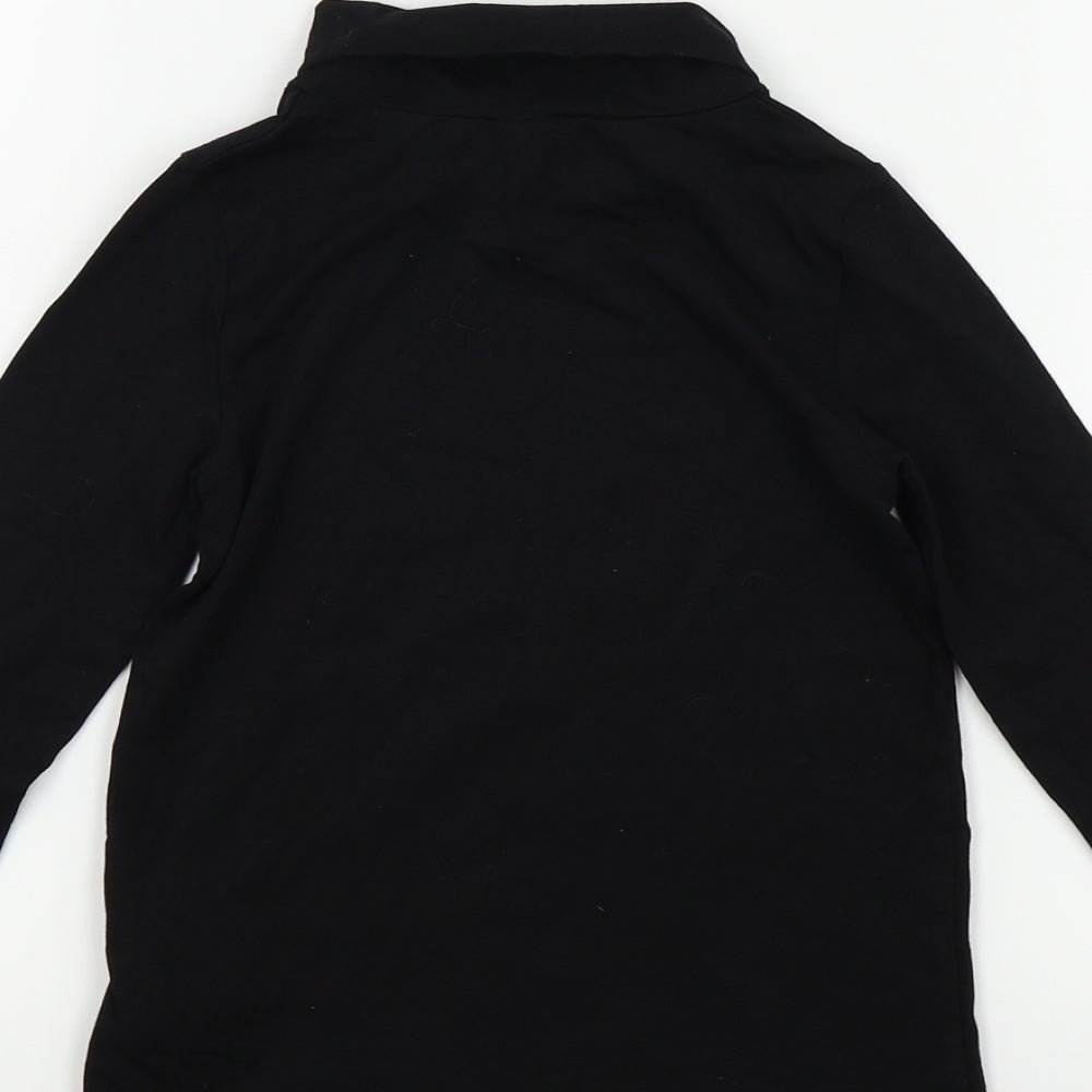 H&M Girls Black   Basic T-Shirt Size 6 Years