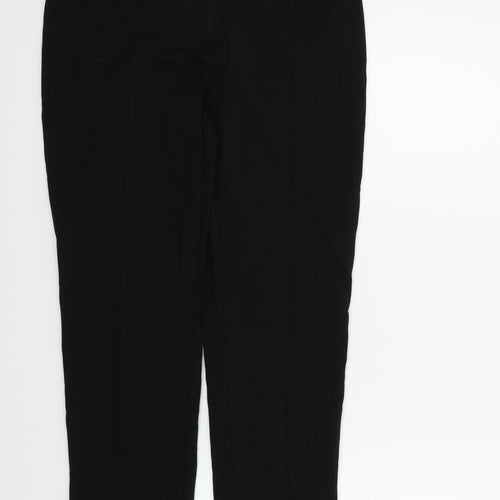 M&S Womens Black   Trousers  Size 12 L20 in