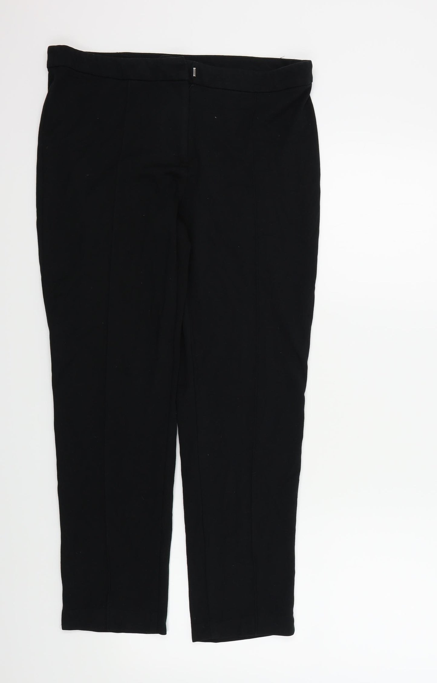 M&S Womens Black   Trousers  Size 12 L20 in
