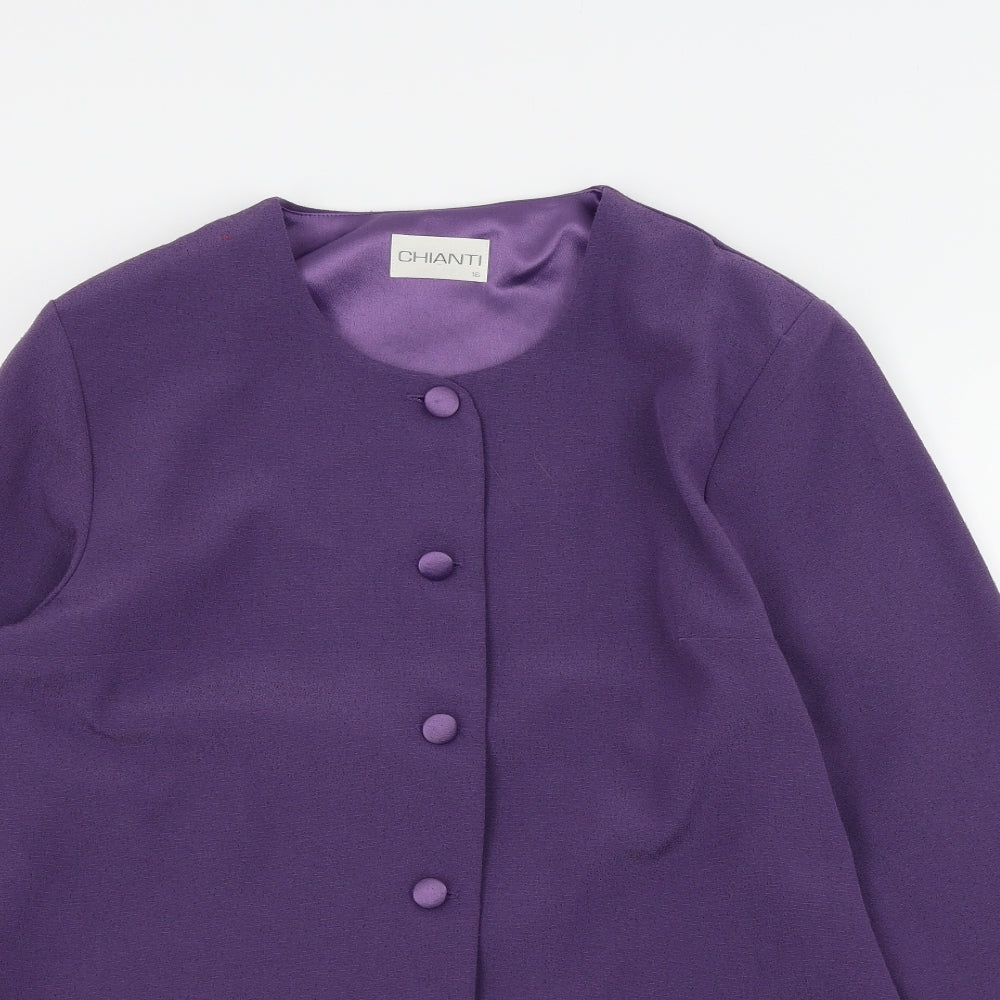 CHIANTI Womens Purple   Jacket  Size 16