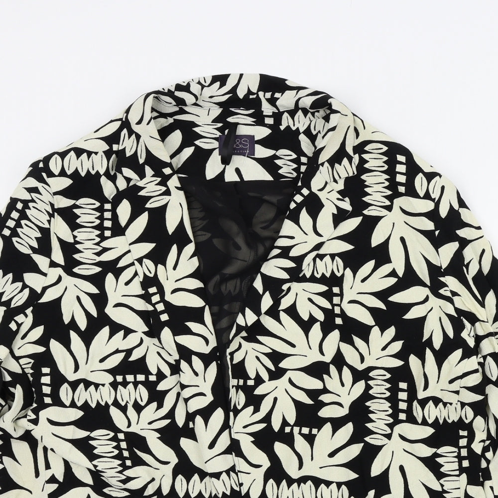 M&S Womens Black   Jacket  Size 16