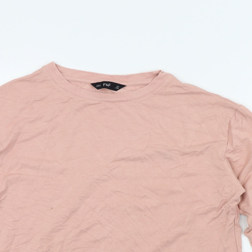 F&F Womens Pink   Pullover Jumper Size 8