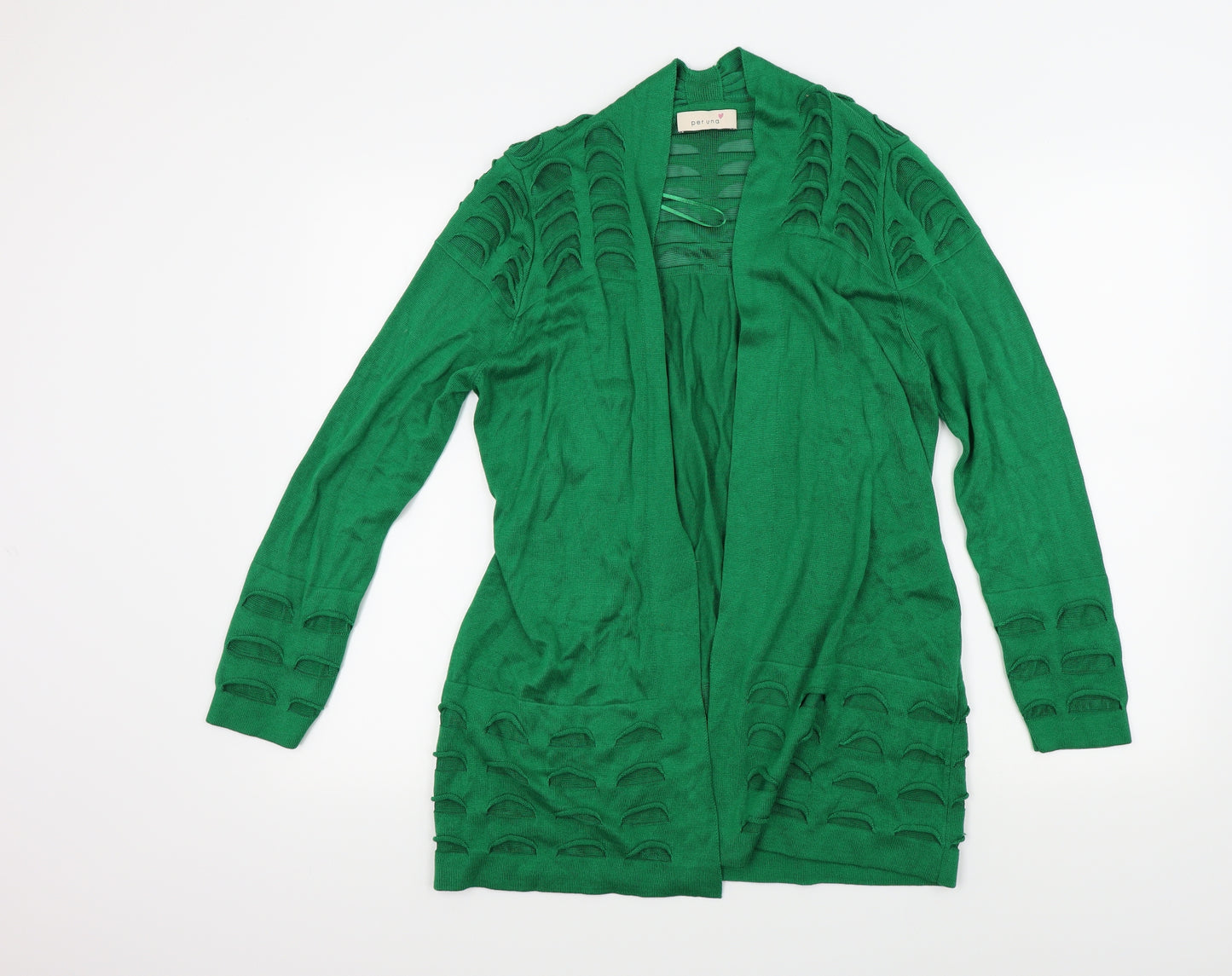 M&S Womens Green   Cardigan Jumper Size 12