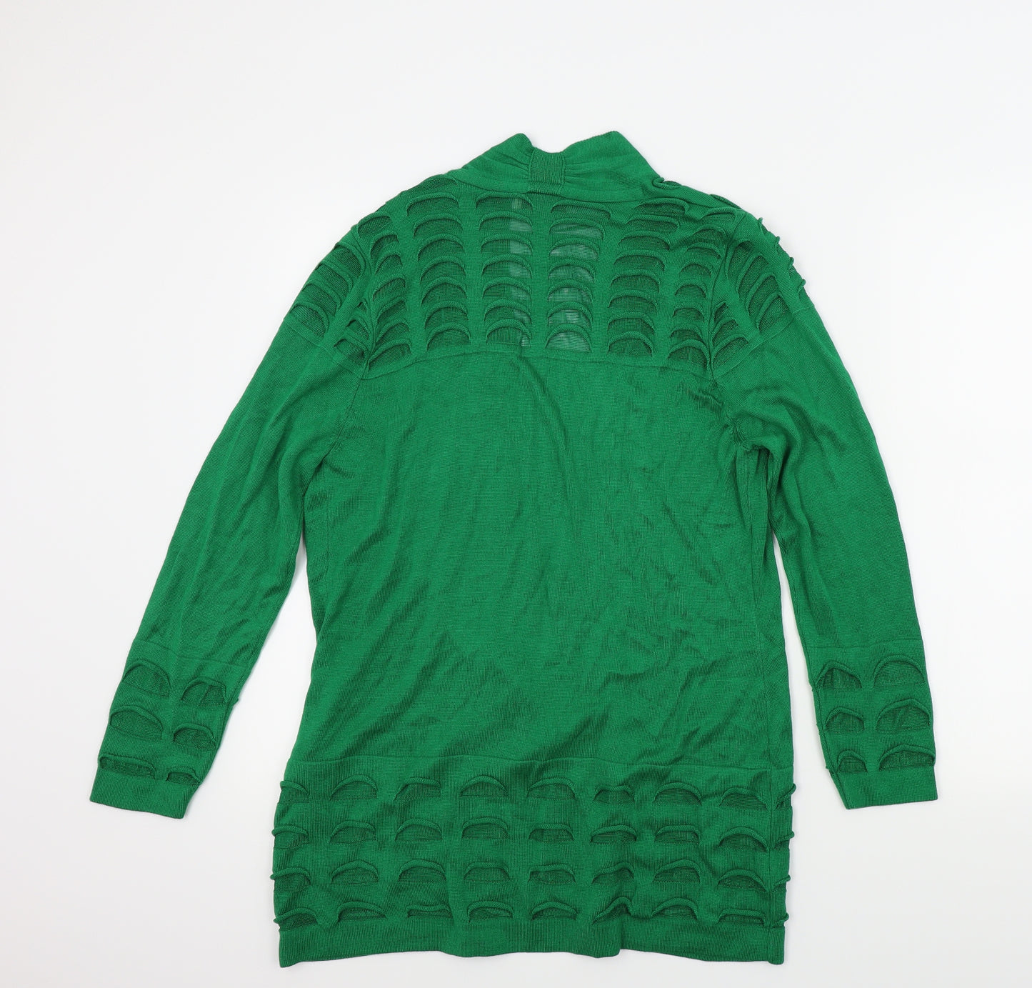 M&S Womens Green   Cardigan Jumper Size 12