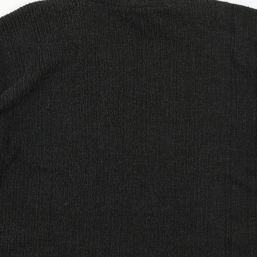 Pieces Womens Grey   Henley Jumper Size L