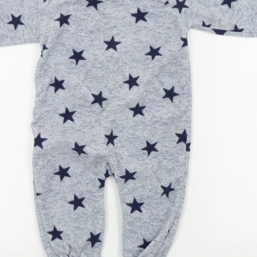 NEXT Boys Blue Colourblock  Babygrow One-Piece Size 9-12 Months  - STARS
