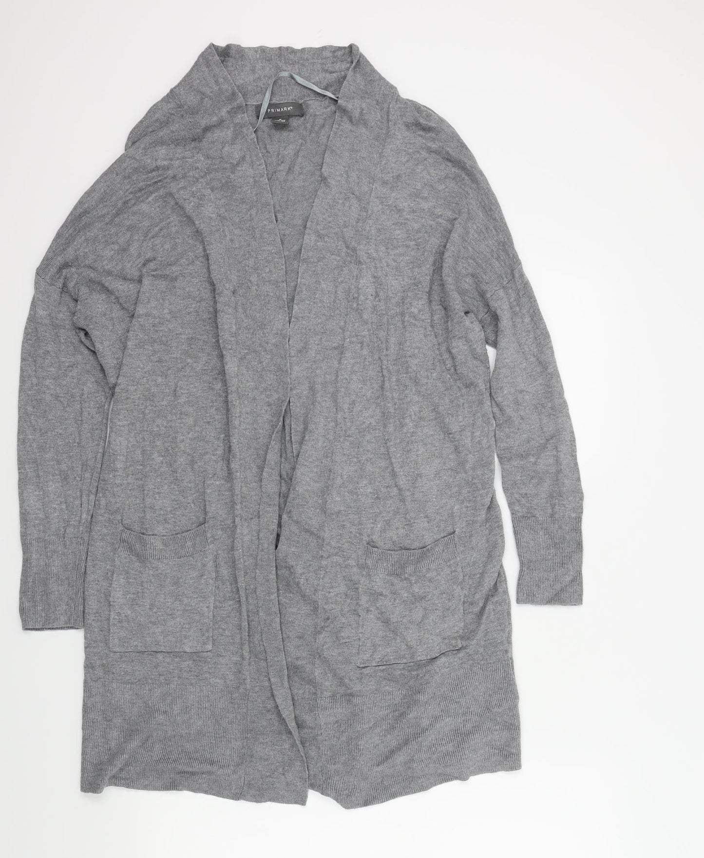 Primark Womens Grey   Cardigan Jumper Size M