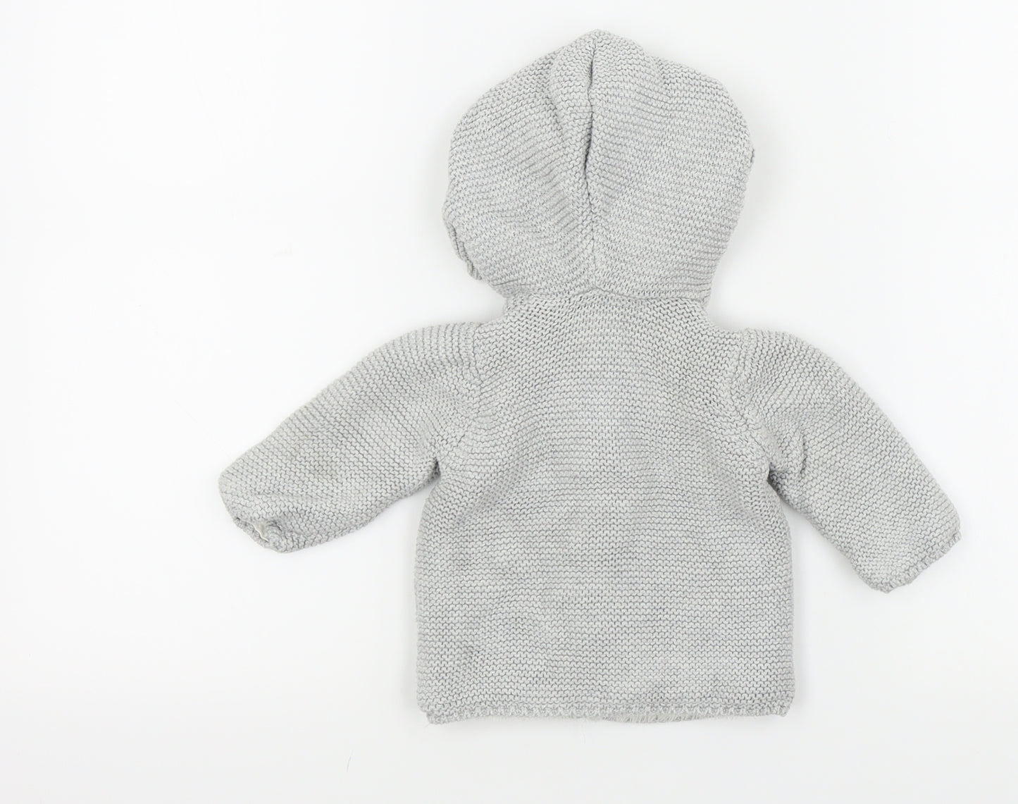 F&F Boys Grey   Cardigan Jumper Size 0-3 Months