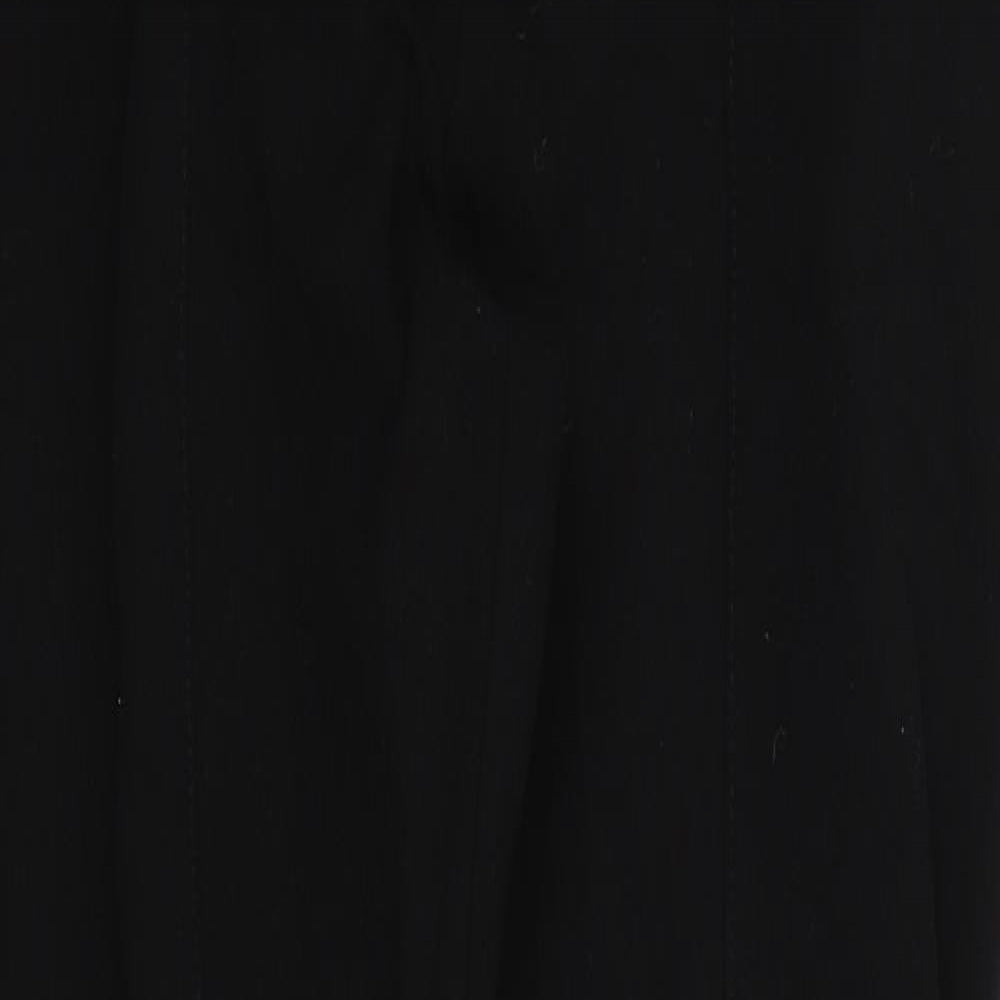 NEXT Womens Black   Trousers  Size 8 L31 in - Zip Pockets and Detail