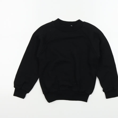 CLASS Boys Black Colourblock  Pullover Jumper Size 5 Years