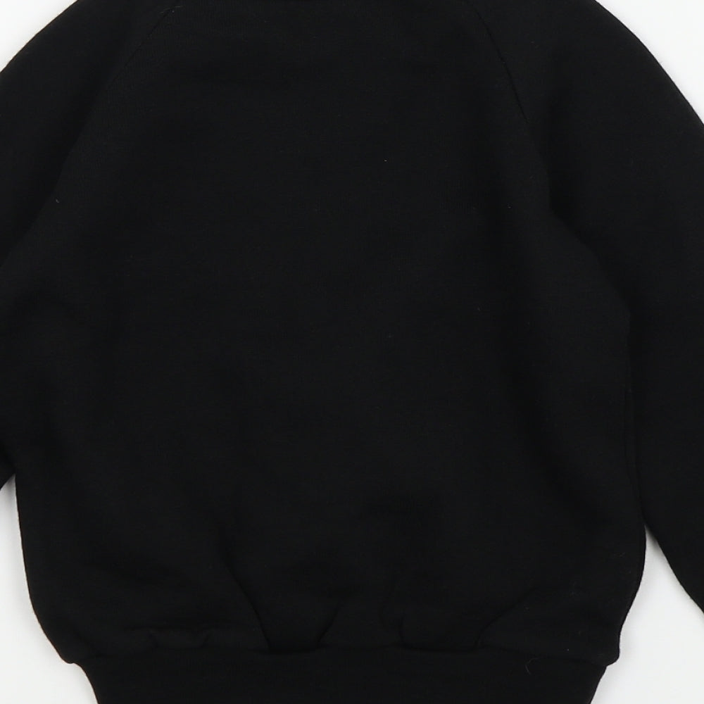 CLASS Boys Black Colourblock  Pullover Jumper Size 5 Years
