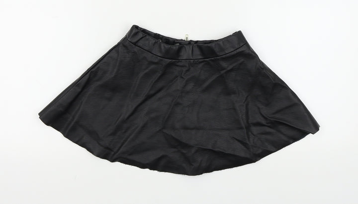 H&M Girls Black Colourblock  Flare Skirt Size 4-5 Years