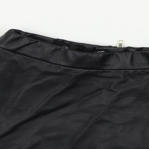 H&M Girls Black Colourblock  Flare Skirt Size 4-5 Years
