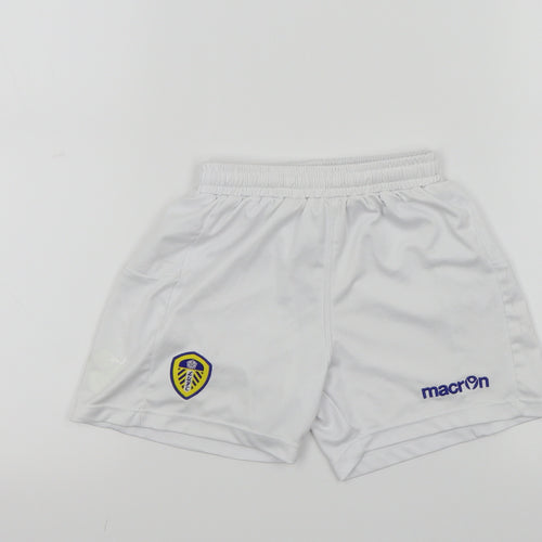 Macron Boys White   Bermuda Shorts Size 3-4 Years
