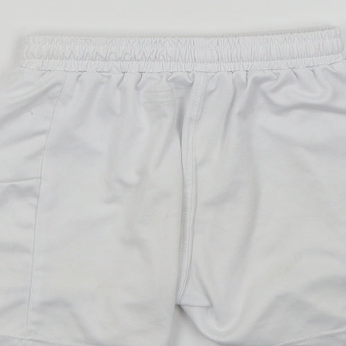 Macron Boys White   Bermuda Shorts Size 3-4 Years