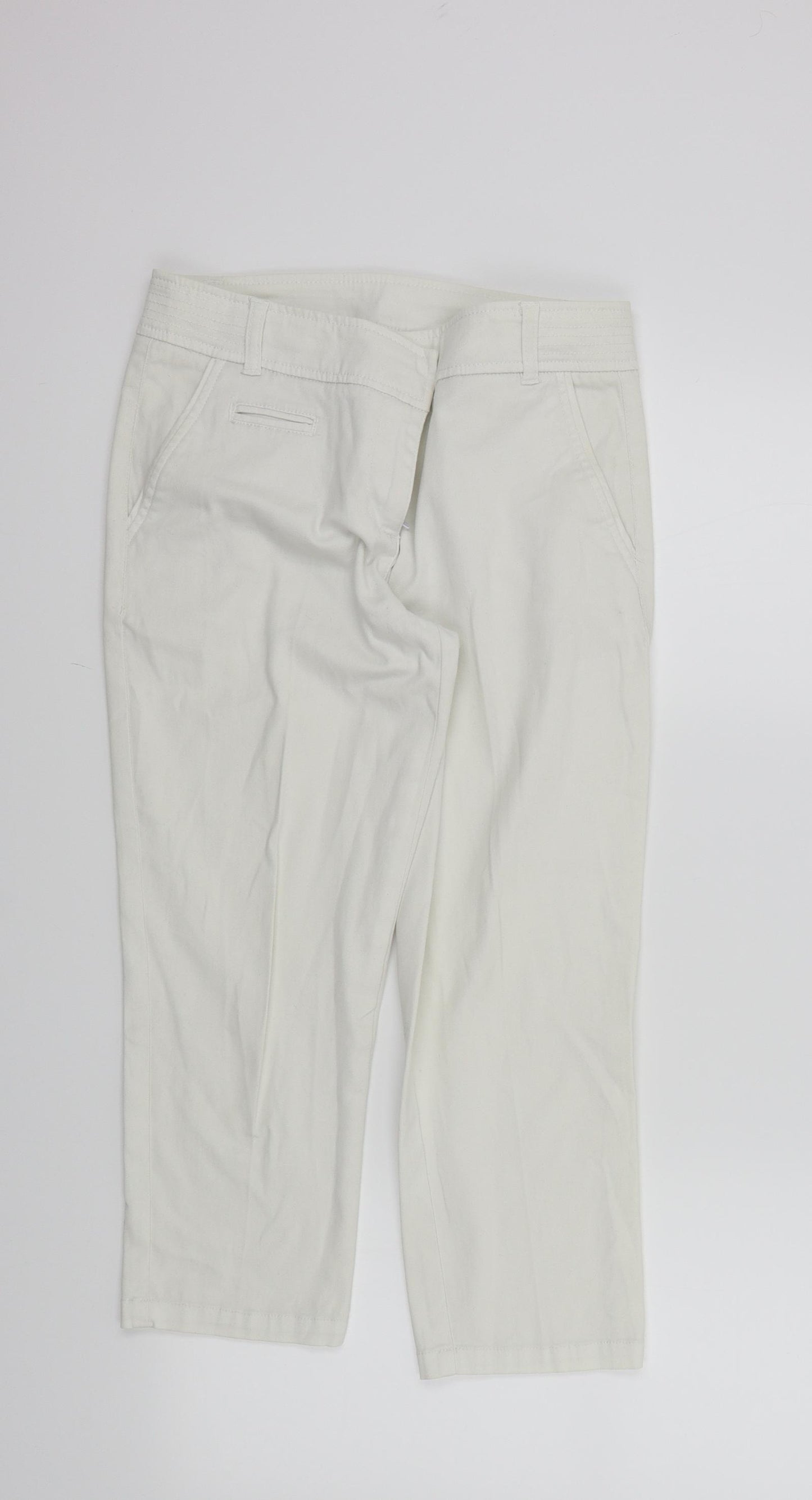 Wallis Womens White   Trousers  Size 12 L21 in