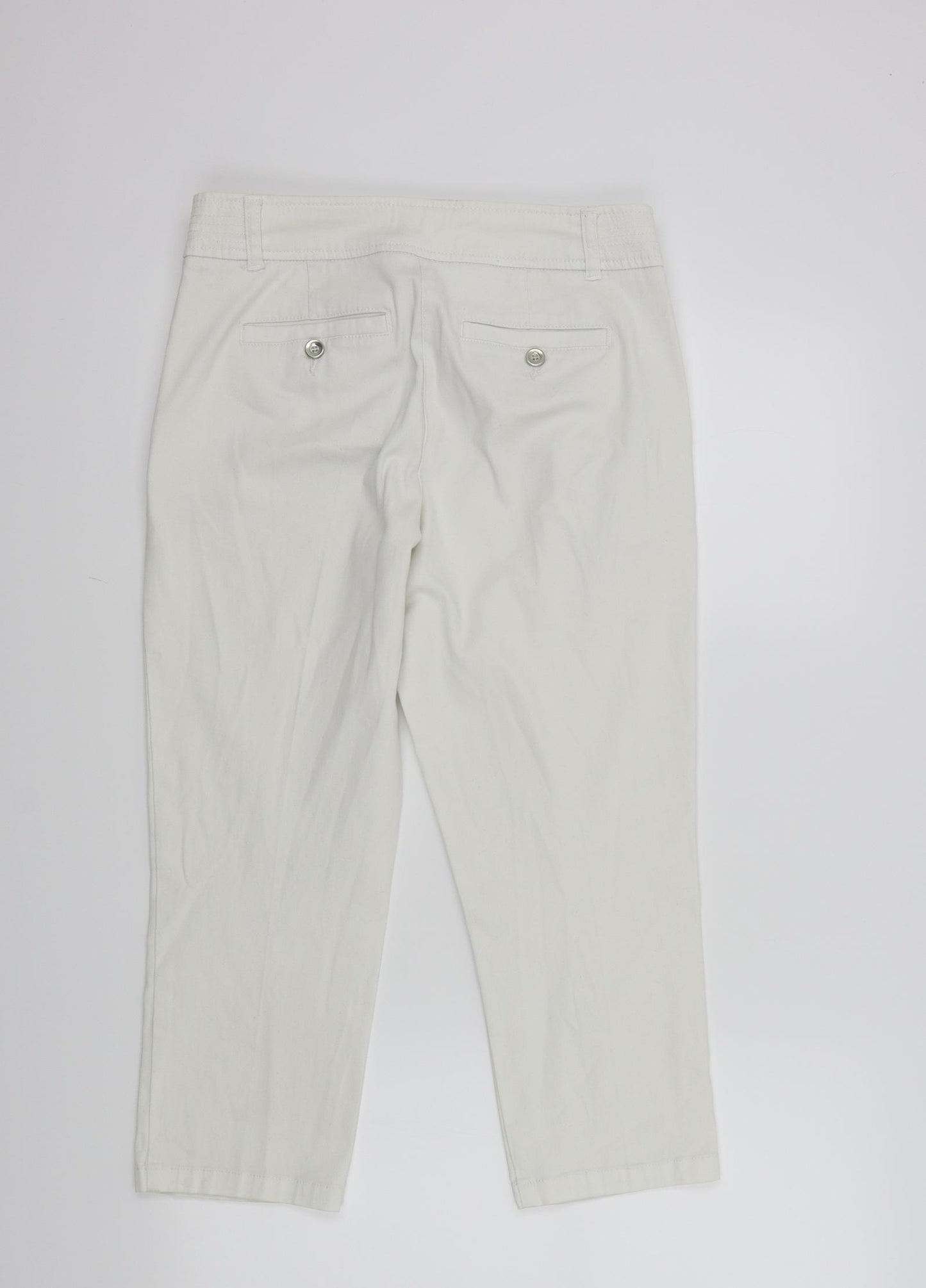 Wallis Womens White   Trousers  Size 12 L21 in