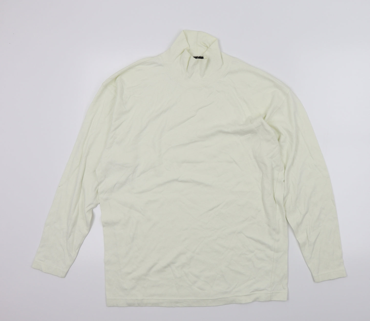 Eddie Bauer Mens White Houndstooth   T-Shirt Size M