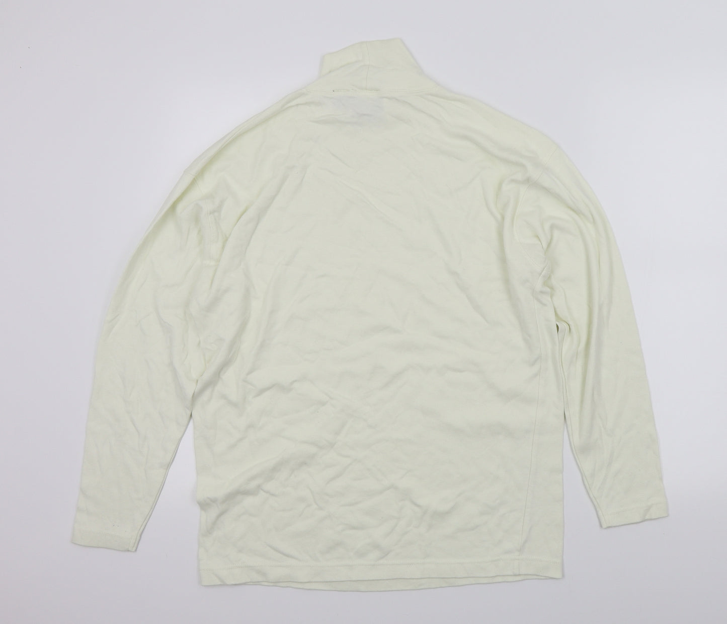 Eddie Bauer Mens White Houndstooth   T-Shirt Size M