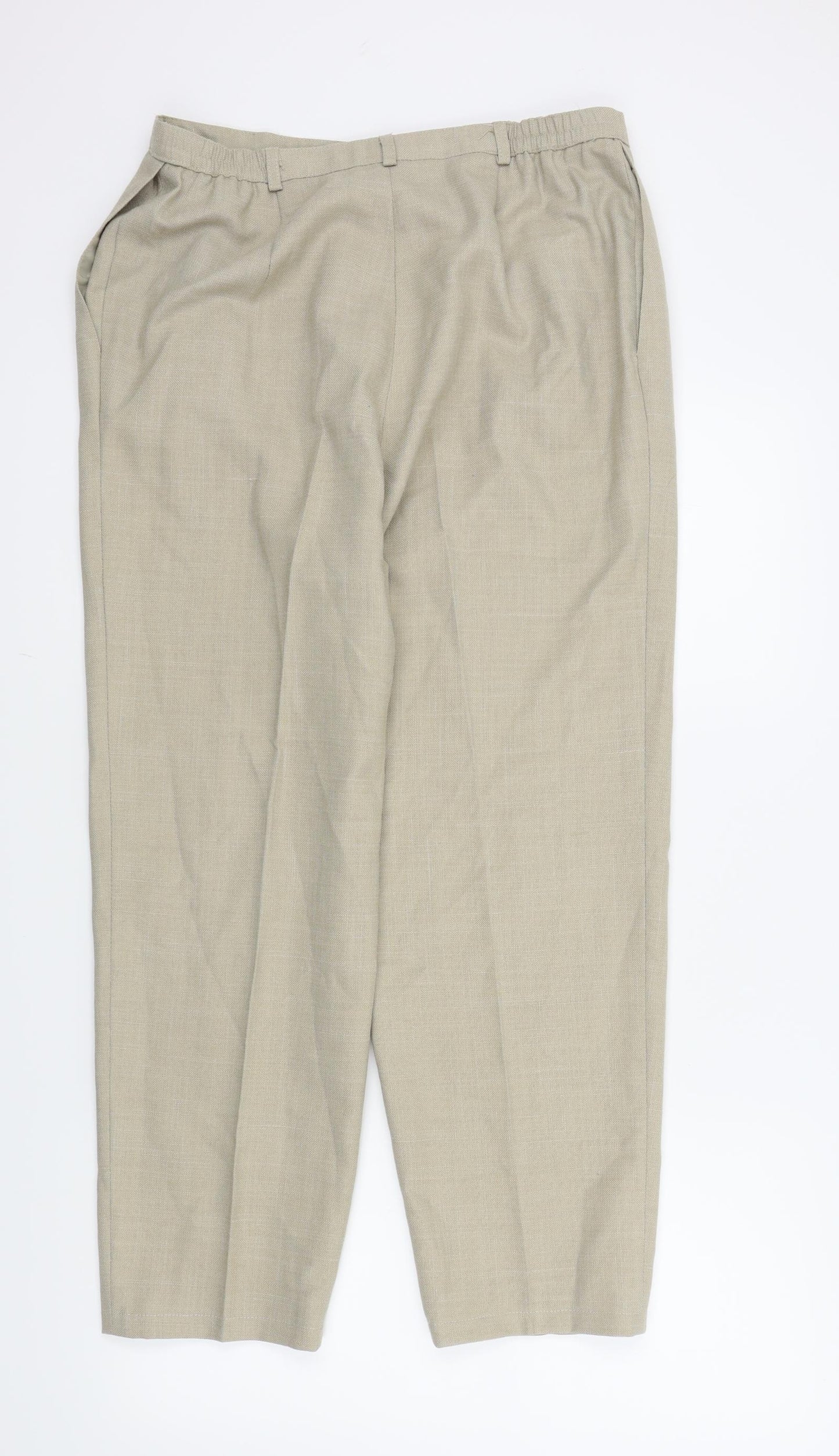 HOLMEWOOD Womens Beige   Trousers  Size 16 L26 in