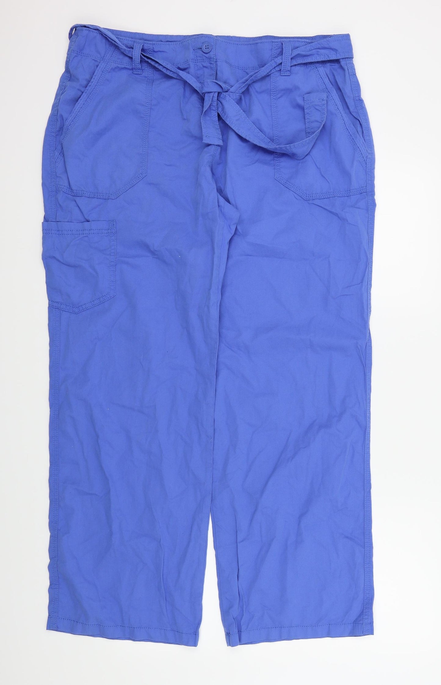 M&S Womens Blue   Trousers  Size M L29 in