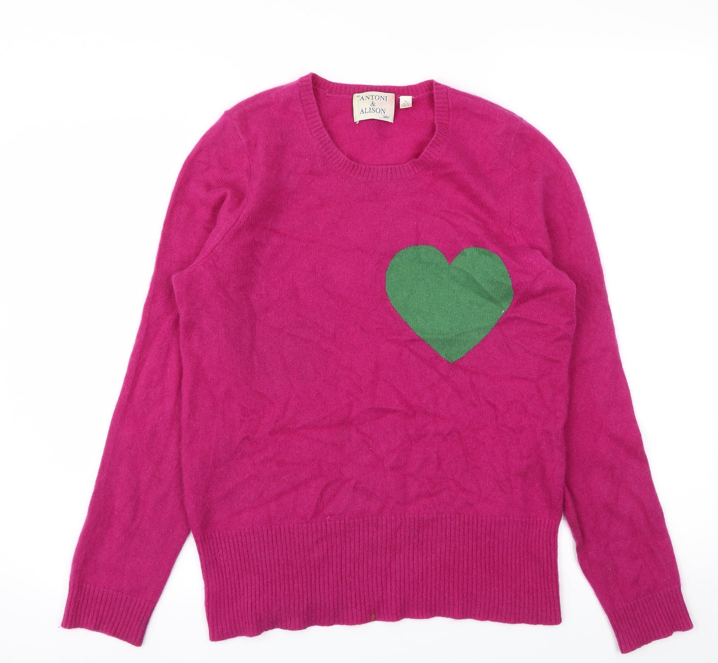 Antoni & Alison Womens Pink   Pullover Jumper Size XL