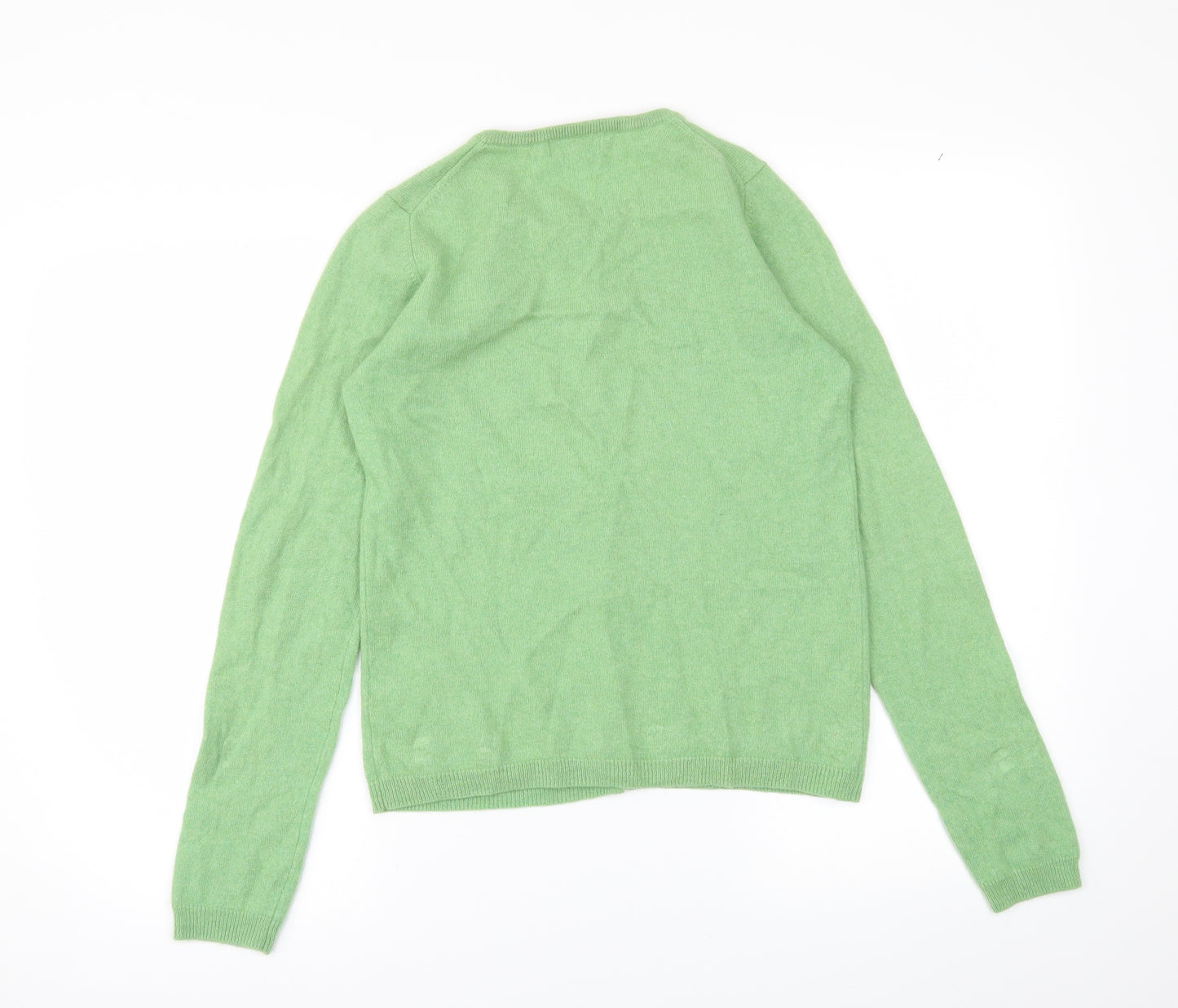 ISLE Womens Green   Cardigan Jumper Size S