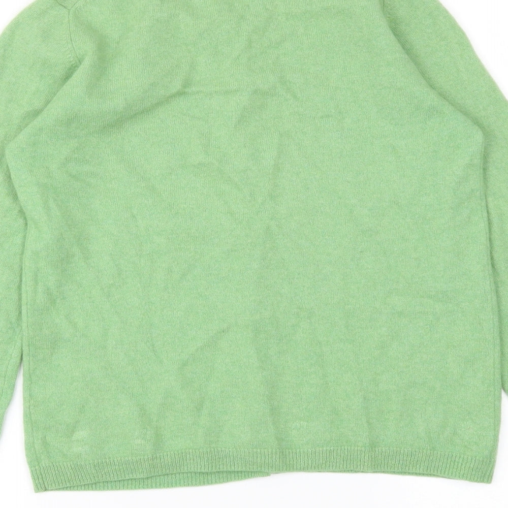 ISLE Womens Green   Cardigan Jumper Size S