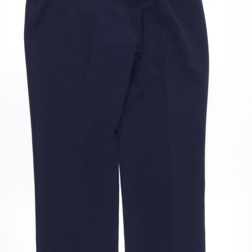 Bonmarché Womens Blue   Trousers  Size 10 L27 in - Stretch waistband