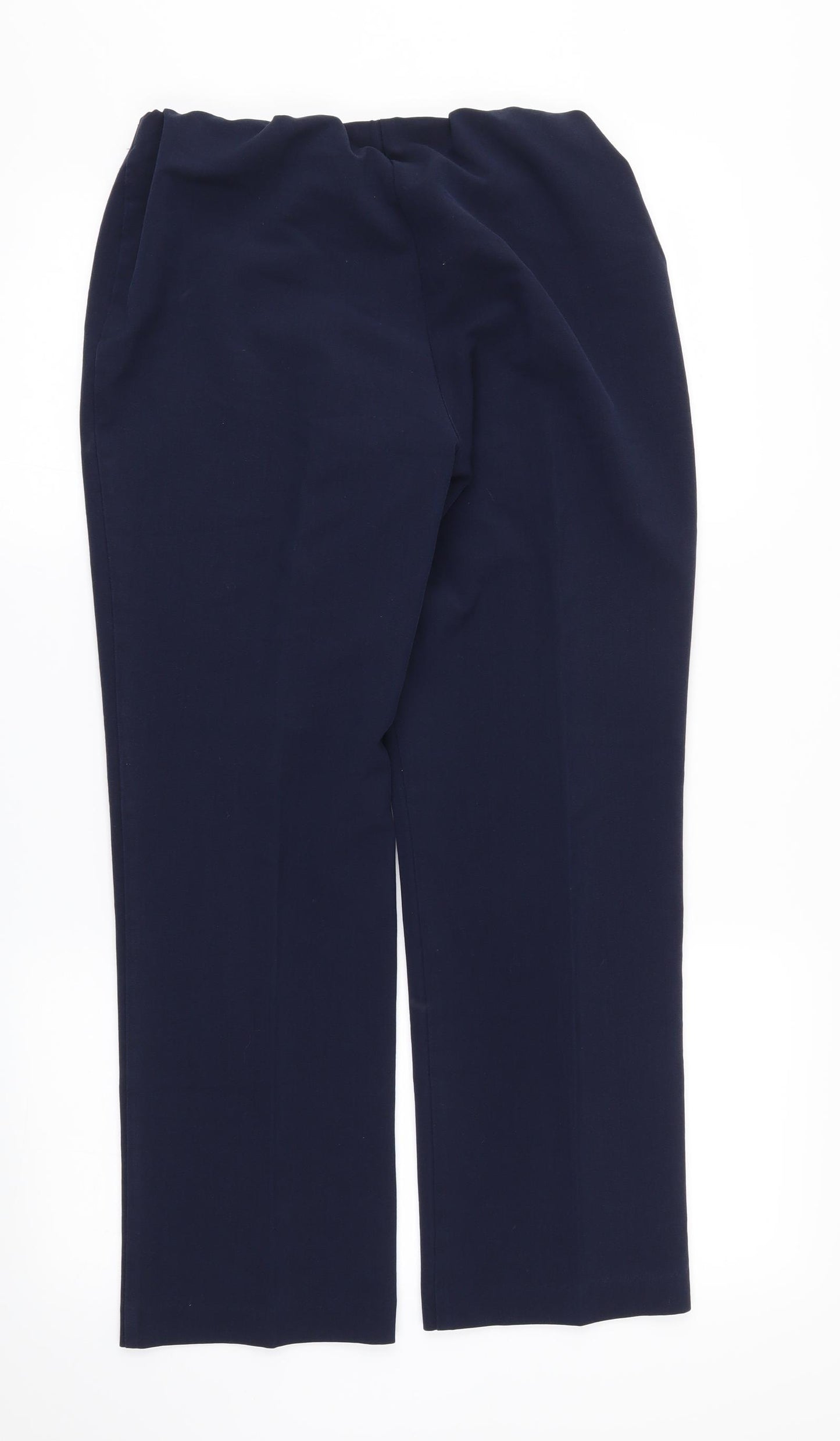 Bonmarché Womens Blue   Trousers  Size 10 L27 in - Stretch waistband