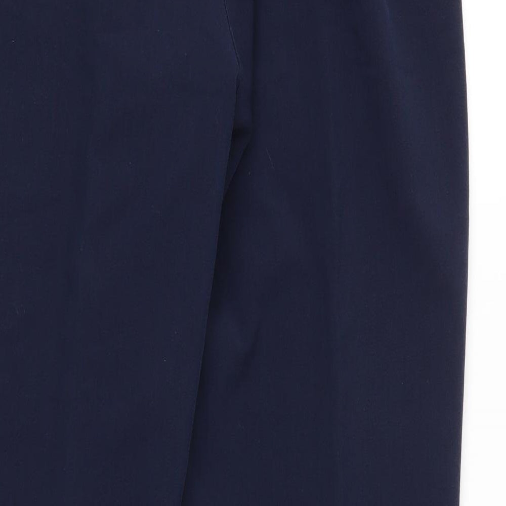 Bonmarché Womens Blue   Trousers  Size 10 L27 in - Stretch waistband