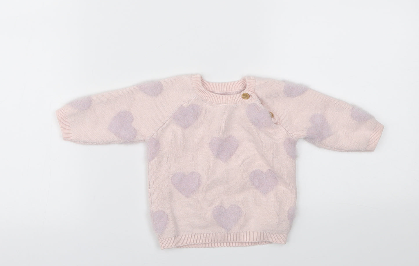 George  Pink   Pullover Jumper Size 3-6 Months