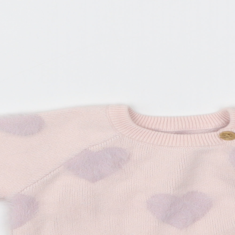 George  Pink   Pullover Jumper Size 3-6 Months