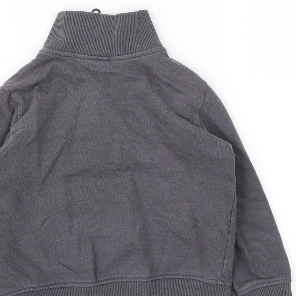 United Colours  Girls Grey   Full Zip Jumper Size 2XS