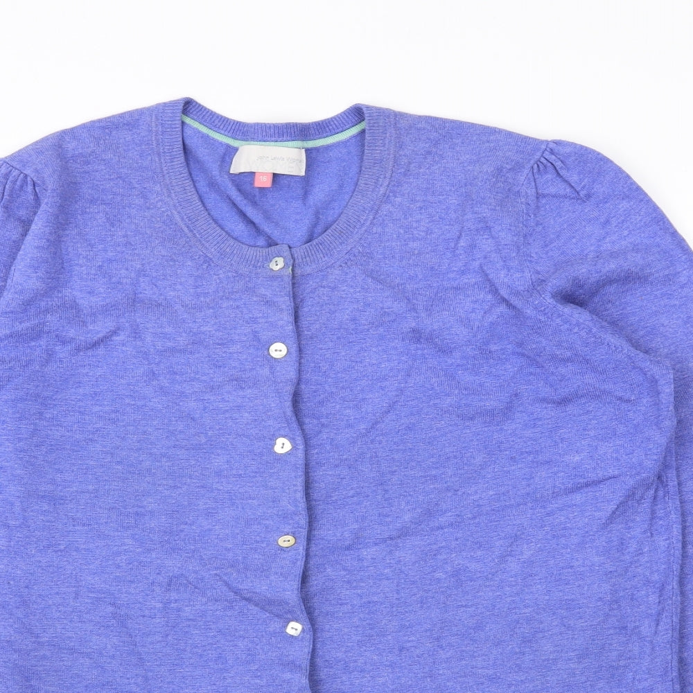 jhon lewis Womens Purple   Cardigan Jumper Size 16