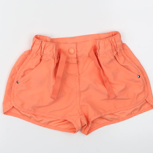 pepperts Girls Orange   Sweat Shorts Size 5-6 Years
