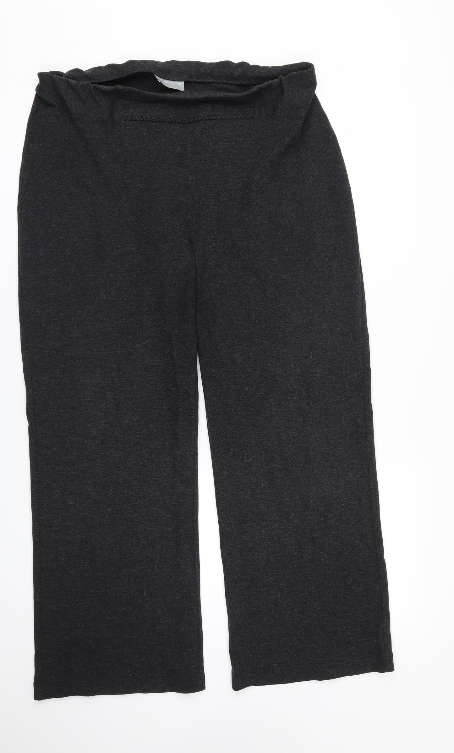 M&S Womens Grey   Trousers  Size 14 L27 in