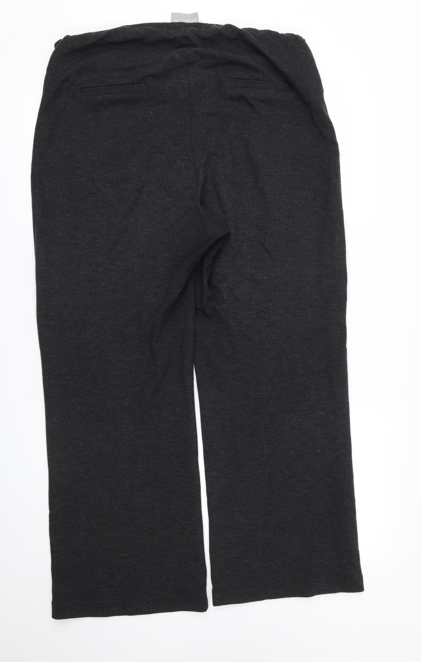 M&S Womens Grey   Trousers  Size 14 L27 in