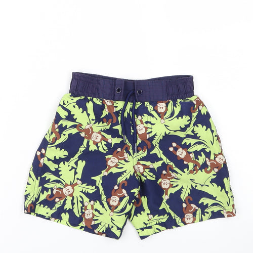 TESCO  Boys Blue Animal Print  Capri Trousers Size 12-18 Months